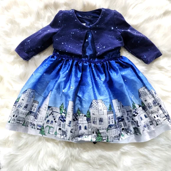 Pippa & Julie Dresses | Pippa & Julie Blue Holiday Dress With Cropped Jacket Size 24 Months | Color: Blue | Size: 24mb | Veronicagrimes1's Closet Pippa & Julie Dresses | Pippa & Julie Blue Holiday Dress With Cropped Jacket Size 24 Months | Color: Blue | Size: 24mb | Veronicagrimes1's Closet